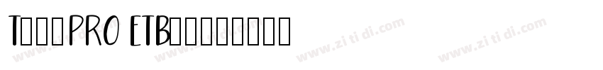 TypoPRO ETBembo字体转换